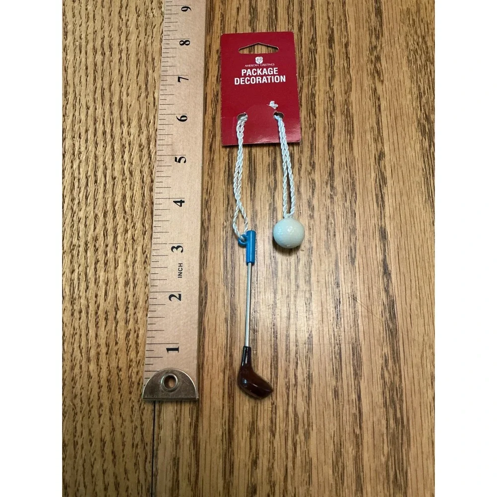 American Greetings Golf Club and Ball Package Decoration Gift Topper Ornament